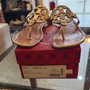 Tory Burch Metallic Sandals